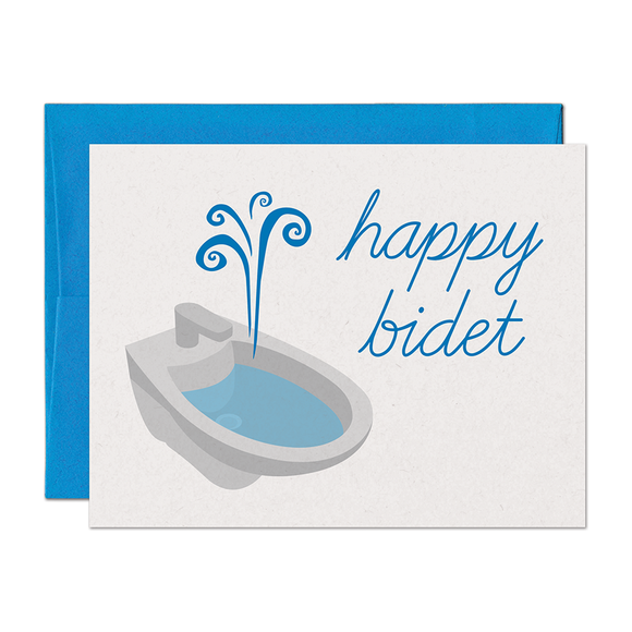 Happy Bidet Birthday Card