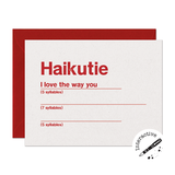 CLEARANCE - Haikutie Love Card (Interactive)