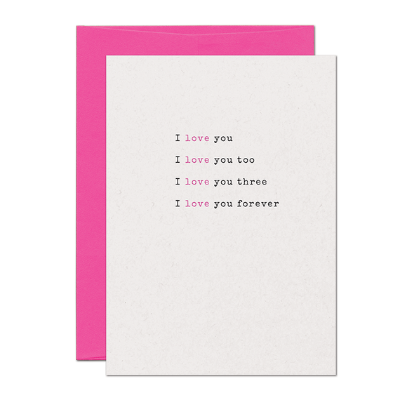 CLEARANCE - Love Forever Card