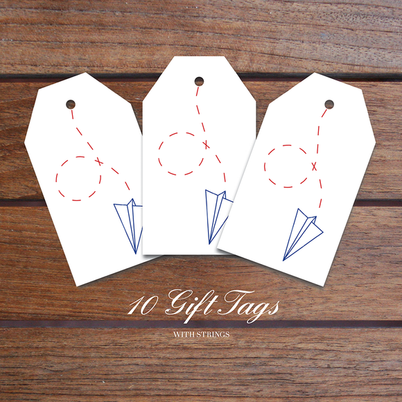 CLEARANCE - Paper Air Gift Tag Set (10 Tags)
