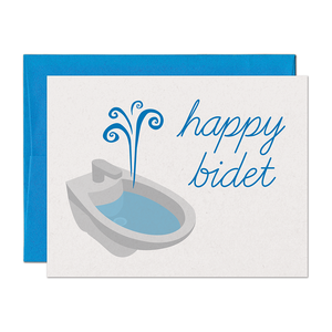 Happy Bidet Birthday Card