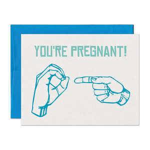 You're Pregnant Baby Card