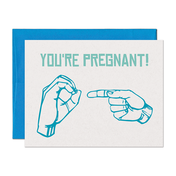 You're Pregnant Baby Card