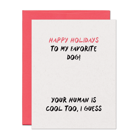 Favorite Dog Person Holiday Card
