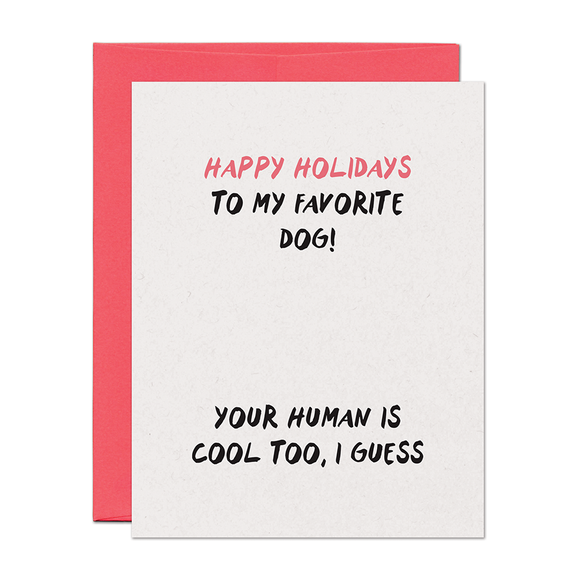 Dog Person Holiday Card