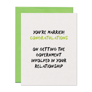 Government Wedding Card