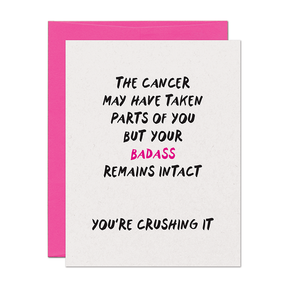 Cancer Badass Get Well Support Card