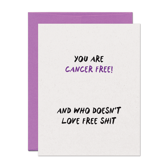 Cancer Free Congratulations Support Card