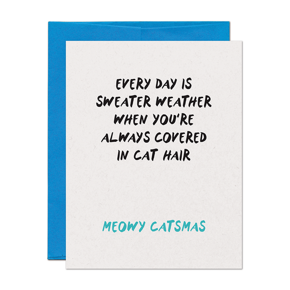Meowy Catsmas Cat Holiday Card