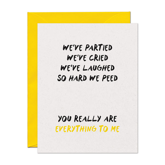 Everything To Me Love Friendship Card