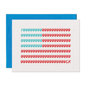 Fuuuck USA Flag Support Sympathy Card