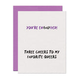 EnGAYged LGBTQ Congratulations Engaged Card