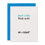 Robot Time Encouragement Support Card