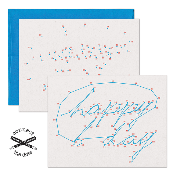 Connect the Dots:  Happy Birthday Card