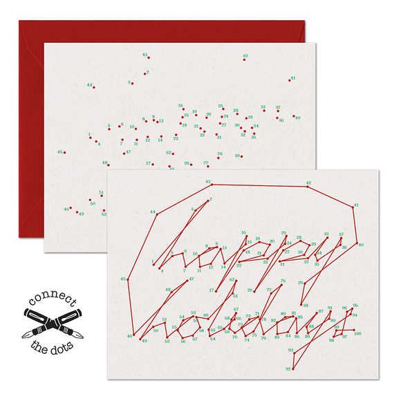Connect the Dots:  Happy Holidays Card