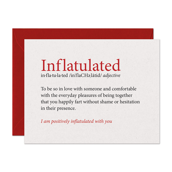 Inflatulated Farting Love Card