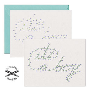 CLEARANCE - Connect the Dots:  It's A Boy Card
