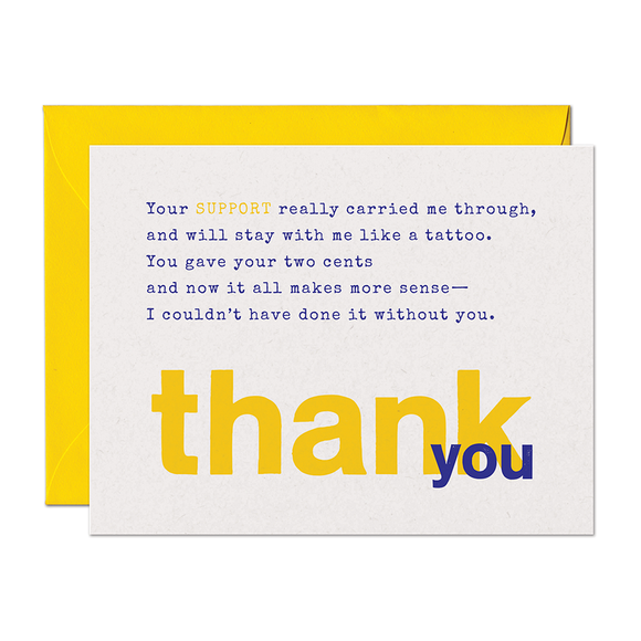 CLEARANCE - Limerick Support Thank You Card