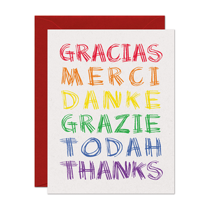 Languages Thank You Card