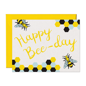 Happy Bee-Day Birthday Card