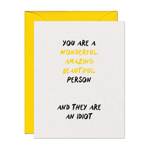 Beautiful Person Support Card