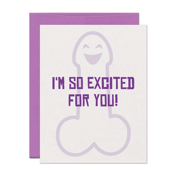 So Excited Congratulations Card