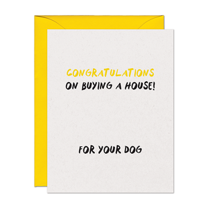 Dog House Congratulations Card