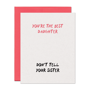 Best Daughter Parenting Card