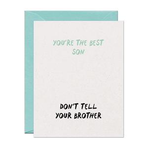 Best Son Parenting Card