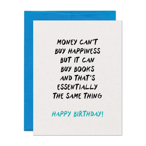Birthday Book Money Card