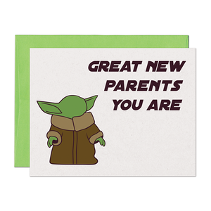 Baby Yoda New Parent Card