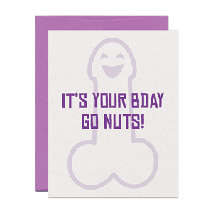 Go Nuts Birthday Card