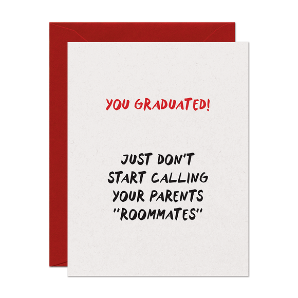 Roommates Graduation Card